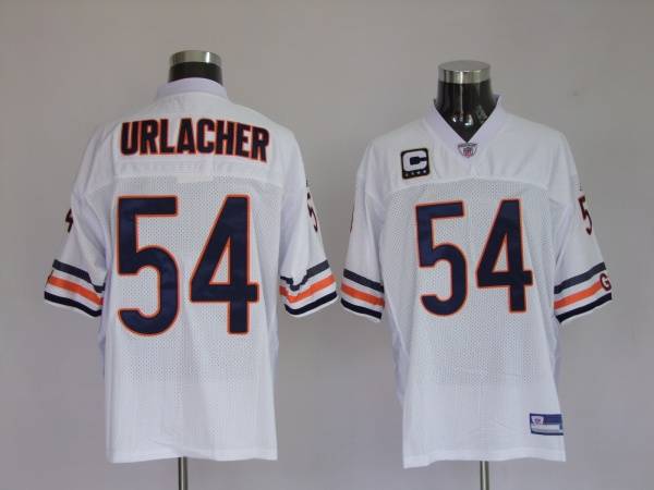 Bears #54 Brian Urlacher White Stitched NFL Jersey