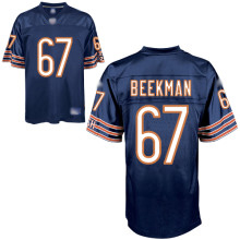 Bears #67 Josh Beekman Blue Stitched NFL Jerseys
