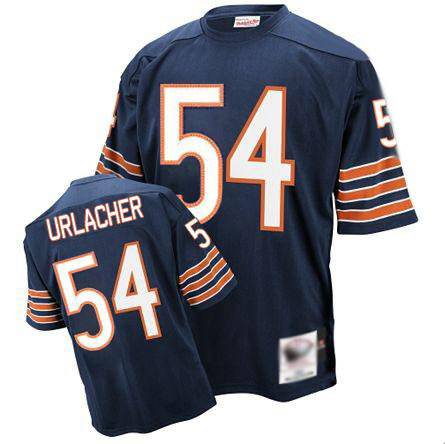 Mitchell and Ness Bears 54# Brian Urlacher Blue Stitched Throwback NFL Jerseys
