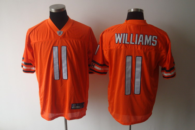 Bears #11 Roy Williams Orange Stitched NFL Jersey