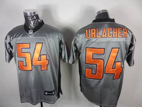 Bears #54 Brian Urlacher Grey Shadow Stitched NFL Jersey