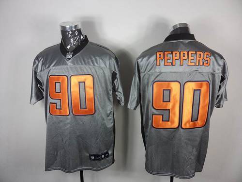 Bears #90 Julius Peppers Grey Shadow Stitched NFL Jersey