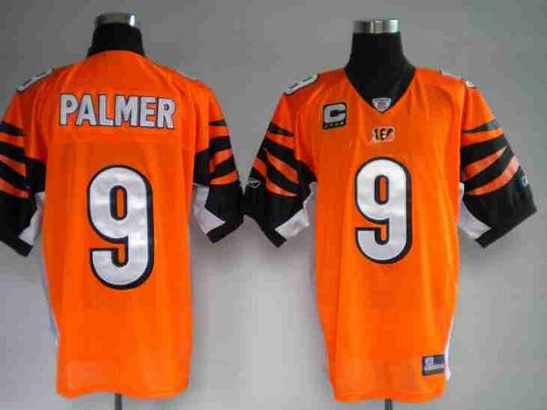 Bengals #9 Carson Palmer Orange Stitched NFL Jersey