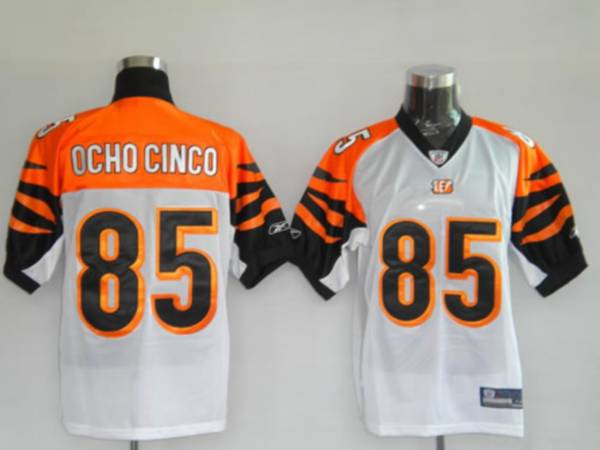 Bengals #85 Chad Ochocinco White Stitched NFL Jersey