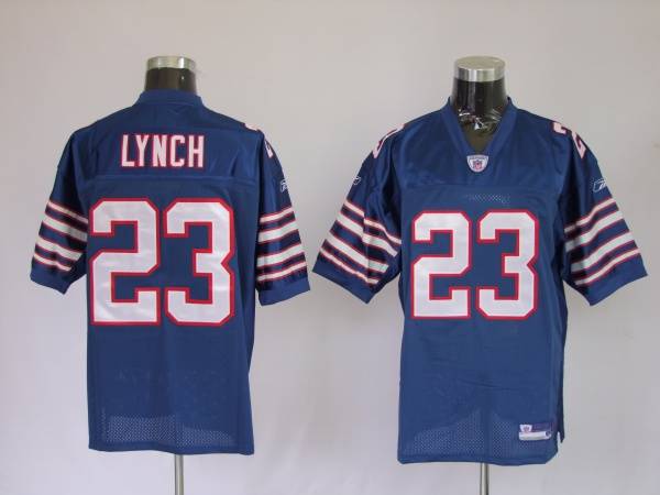 Bills #23 Marshawn Lynch Baby Blue Stitched NFL Jersey