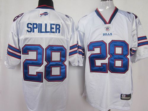 Bills #28 C.J. Spiller White 2011 New Style Stitched NFL Jersey