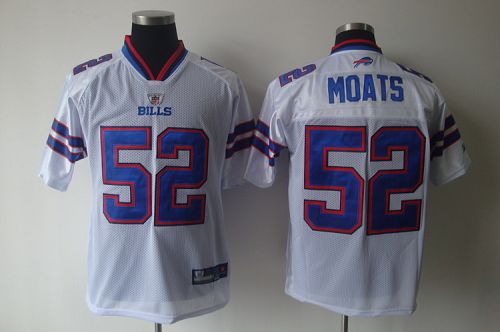 Bills #52 Arthur Moats White 2011 New Style Stitched NFL Jersey