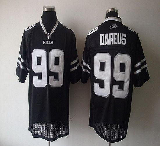 Bills #99 Marcell Dareus Black Shadow Stitched NFL Jersey
