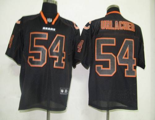 Bears #54 Brian Urlacher Lights Out Black Stitched NFL Jersey