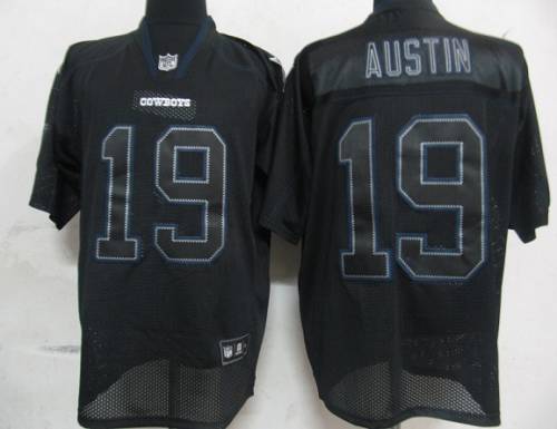 Cowboys #19 Miles Austin Lights Out Black Stitched NFL Jersey