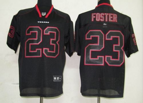 Texans #23 Arian Foster Lights Out Black Stitched NFL Jersey