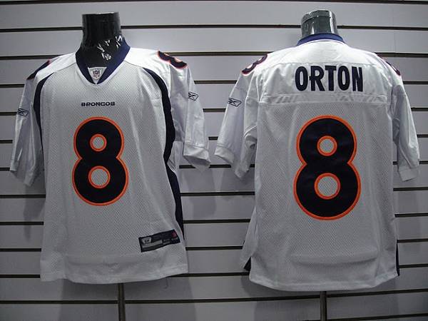 Broncos #8 Kyle Orton White Stitched NFL Jersey