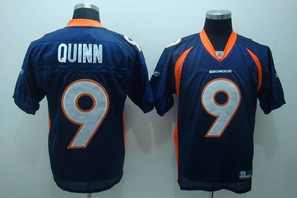 Broncos #9 Brady Quinn Blue Stitched NFL Jersey
