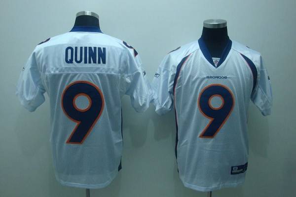 Broncos #9 Brady Quinn White Stitched NFL Jersey
