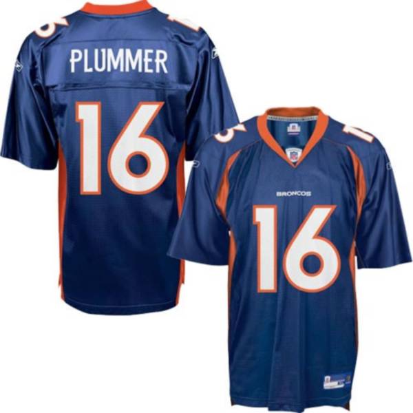 Broncos #16 Jake Plummer Blue Stitched NFL Jersey