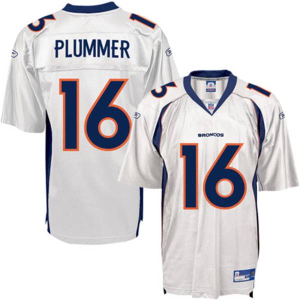Broncos #16 Jake Plummer White Stitched NFL Jersey