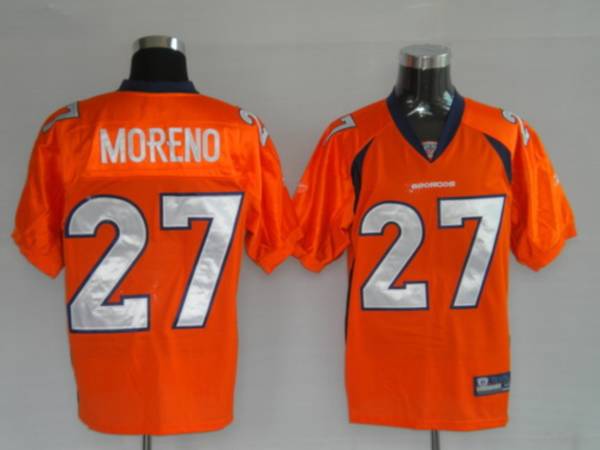 Broncos #27 Knowshon Moreno Orange Stitched NFL Jersey