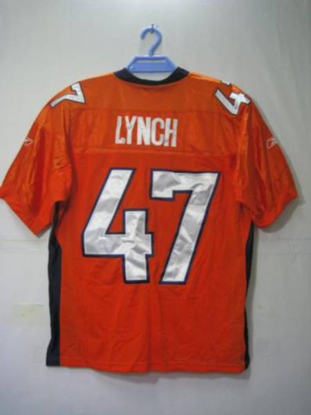Broncos #47 John Lynch Orange Stitched NFL Jersey