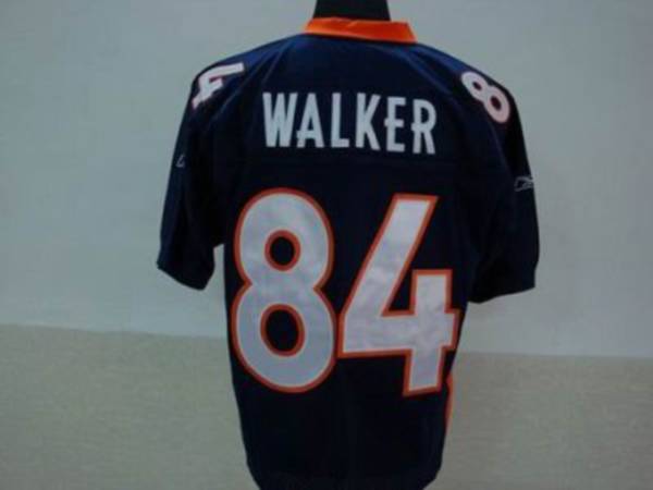 Broncos #84 Javon Walker Blue Stitched NFL Jersey