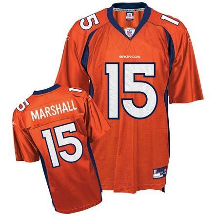 Broncos #15 Brandon Marshall Orange Stitched NFL Jerseys