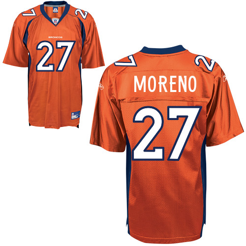 Broncos #27 Knowshon Moreno Orange Stitched NFL Jersey