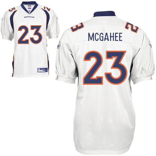 Broncos #23 Willis McGahee White Stitched NFL Jersey