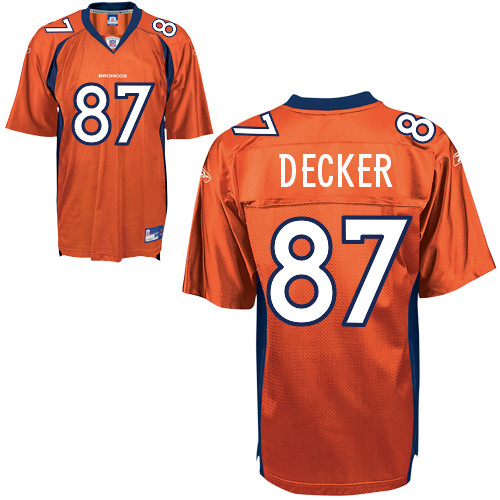 Broncos #87 Eric Decker Orange Stitched NFL Jersey