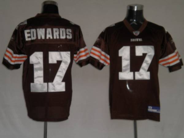 Browns #17 Braylon Edwards Brown Stitched NFL Jersey