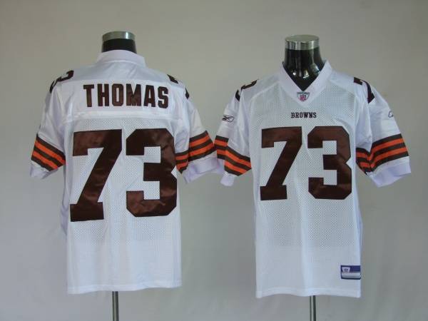 Browns #73 Joe Thomas White Stitched NFL Jersey