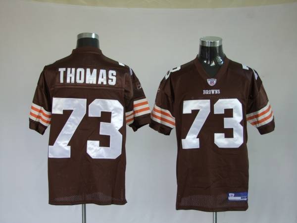 Browns #73 Joe Thomas Brown Stitched NFL Jersey