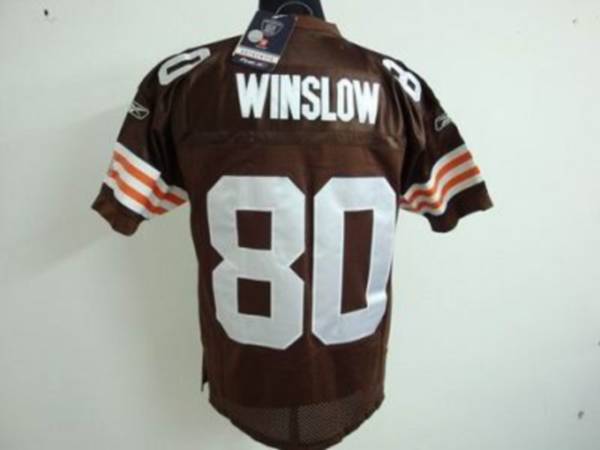 Browns #80 Kellen Winslow Brown Stitched NFL Jersey