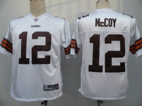Browns #12 Colt McCoy White Stitched NFL Jersey