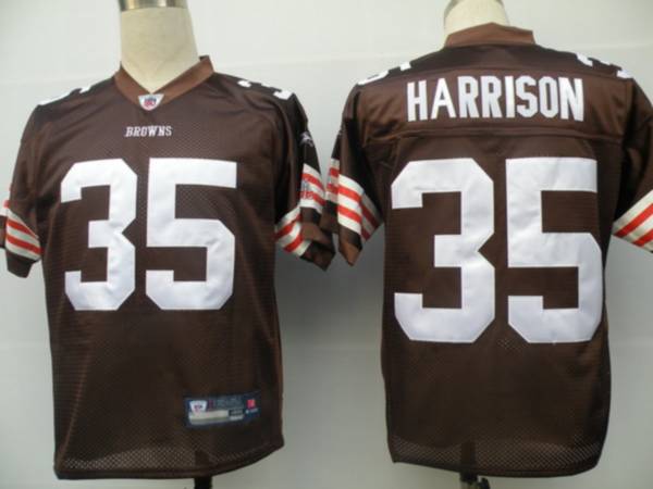 Browns #35 Jerome Harrison Brown Stitched NFL Jersey