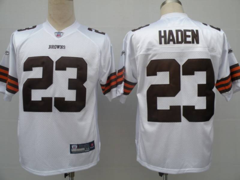 Browns #23 Joe Haden White Stitched NFL Jersey