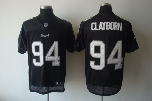 Buccaneers #94 Adrian Clayborn Black Shadow Stitched NFL Jersey