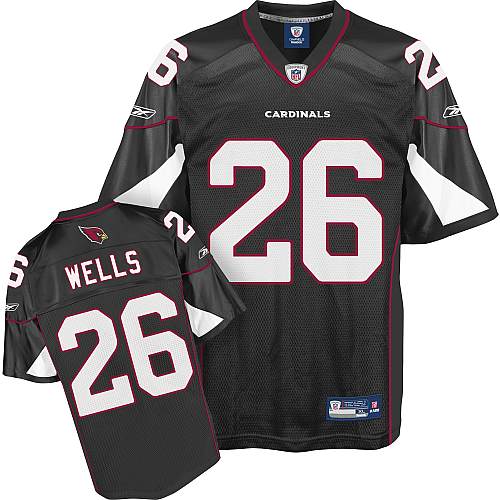 Cardinals #26 Chris Wells Black Stitched NFL Jersey