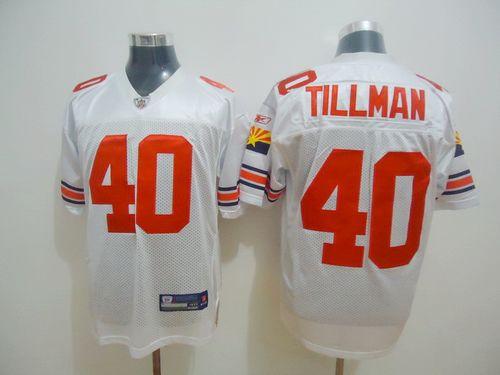 Cardinals #40 Pat Tillman White Throwback Stitched NFL Jersey