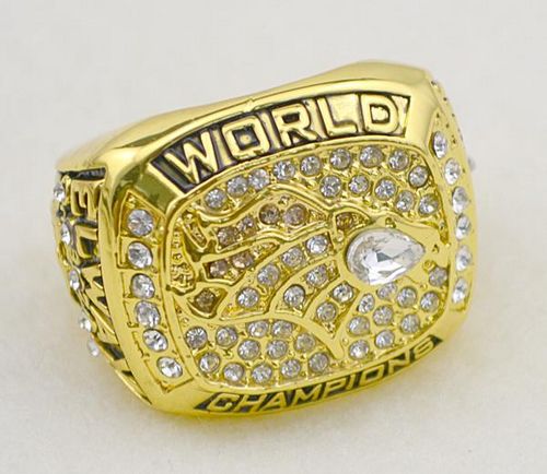 NFL Denver Broncos World Champions Gold Ring_2