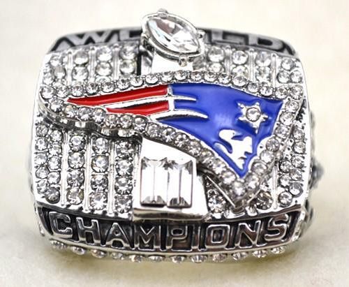 NFL New England Patriots World Champions Silver Ring_1