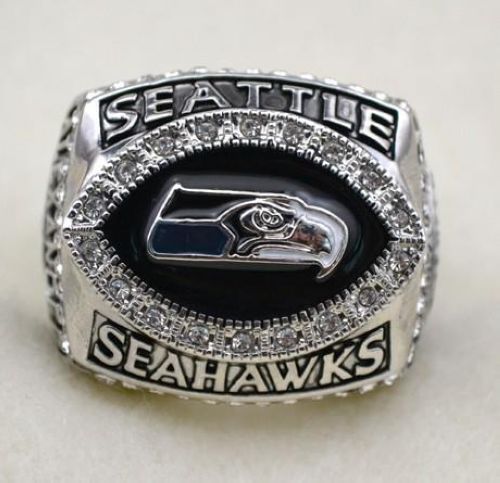 NFL Seattle Seahawks World Champions Silver Ring