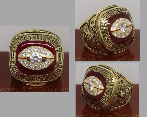 1969 NFL Super Bowl IV Kansas City Chiefs Championship Ring