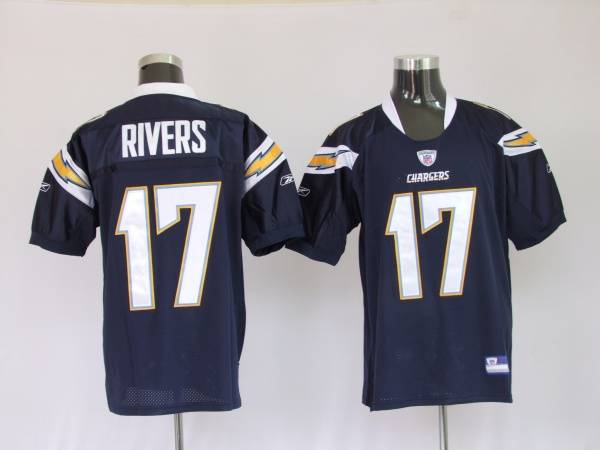 Chargers Phillip Rivers #17 Stitched Dark Blue NFL Jersey