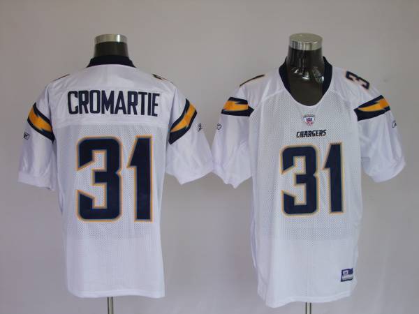 Chargers Antonio Cromartie #31 Stitched White NFL Jersey