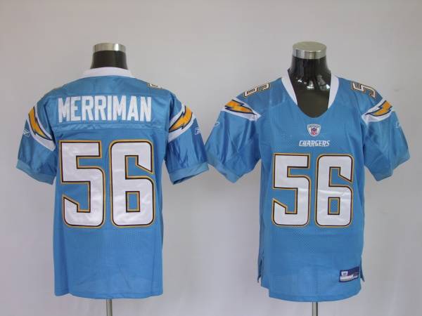 Chargers Shawne Merriman #56 Stitched Baby Blue NFL Jersey