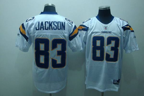 Chargers Vincent Jackson #83 Stitched White NFL Jersey