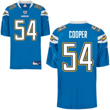 Chargers #54 Stephen Cooper Baby Blue Stitched NFL Jersey