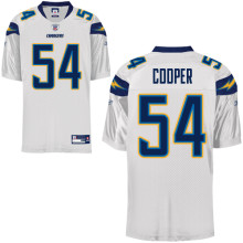 Chargers #54 Stephen Cooper White Stitched NFL Jersey