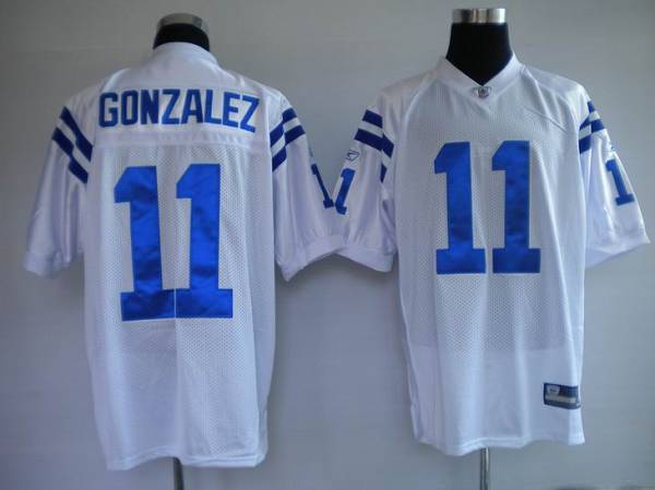 Colts #11 Anthony Gonzalez White Stitched NFL Jersey