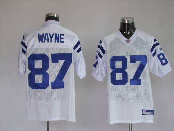 Colts #87 Reggie Wayne White Stitched NFL Jersey