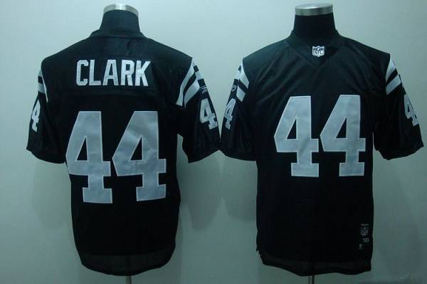 Colts #44 Dallas Clark Black Shadow Color Stitched NFL Jersey